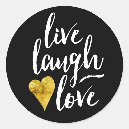 Modern Live Lach Liefde Stickers (Voorkant)