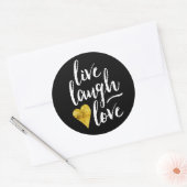 Modern Live Lach Liefde Stickers (Envelop)