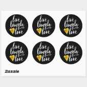 Modern Live Lach Liefde Stickers (Vel)