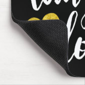 Modern Live Laugh Love Mousepad Muismat (Hoek)