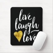 Modern Live Laugh Love Mousepad Muismat (Met muis)