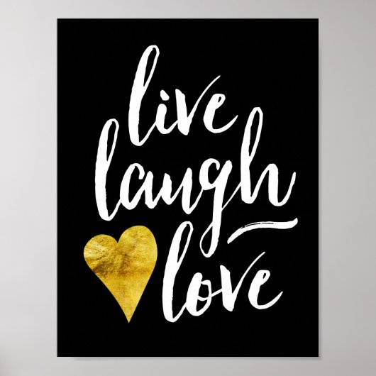 Modern Live, Laugh, Love Print (8.5x11) (Voorkant)