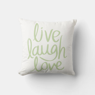 Modern Live Love Laugh Kussen