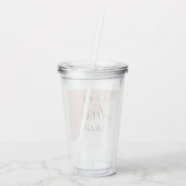 Modern Live Love Laugh Positive Motivation Quote Acryl Drinkbeker (Achterkant)