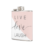Modern Live Love Laugh Positive Motivation Quote Heupfles (Links)