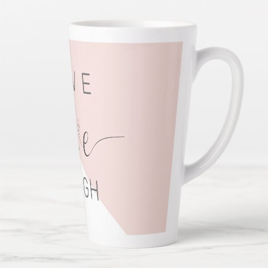 Modern Live Love Laugh Positive Motivation Quote Latte Mok (Rechts)