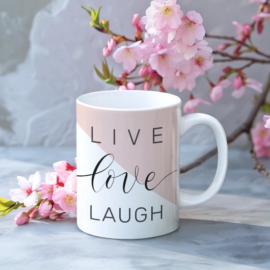 Modern Live Love Laugh Positive Motivation Quote Mok