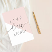 Modern Live Love Laugh Positive Motivation Quote Post-it® Notes