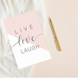 Modern Live Love Laugh Positive Motivation Quote Post-it® Notes