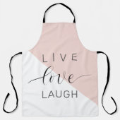 Modern Live Love Laugh Positive Motivation Quote Schort (Voorkant)