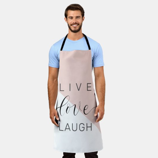 Modern Live Love Laugh Positive Motivation Quote Schort (Gedragen)