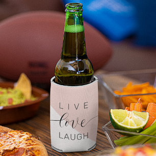 Modern Live Love Laught Positive Motivation Quote Blikjeskoeler