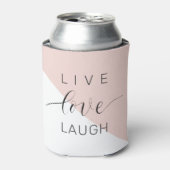 Modern Live Love Laught Positive Motivation Quote Blikjeskoeler (Blikje Voorkant)
