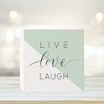 Modern Live Love Laught Positive Motivation Quote Houten Kist Print<br><div class="desc">Modern Live Love Laught Positive Motivation Quote</div>