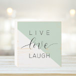 Modern Live Love Laught Positive Motivation Quote Houten Kist Print<br><div class="desc">Modern Live Love Laught Positive Motivation Quote</div>