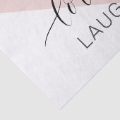 Modern Live Love Laught Positive Motivation Quote Tissuepapier (Detail)