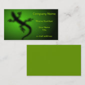 Modern Lizard Silhouette Visitekaartje (Voorkant / Achterkant)