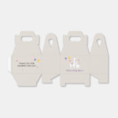 Modern Llamas Cute Baby shower Favor Box Bedankdoosjes (Uitgevouwen)