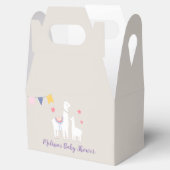 Modern Llamas Cute Baby shower Favor Box Bedankdoosjes (Geopend)