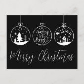 Modern Logo Business Christmas Feestdagenkaart (Voorkant)