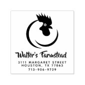 Modern Logo Business & Family Farm Egg Carton Zelfinktende Stempel (Design)