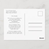 Modern Logo Company Photo Jolly Kerstmis Briefkaar Briefkaart (Achterkant)