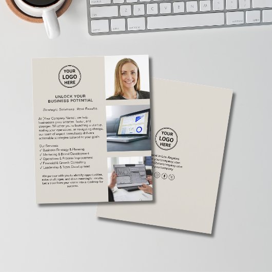 Modern Logo Consultant Business Flyer