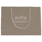 Modern Logo Cosmetic Shopping Groot Cadeauzakje (Achterkant)