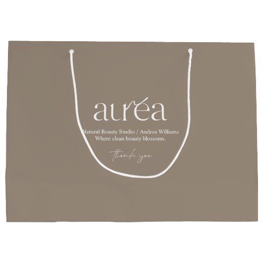 Modern Logo Cosmetic Shopping Groot Cadeauzakje (Achterkant)