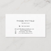 Modern Logo Eenvoudig bedrijf Klantenkaartje (Achterkant)