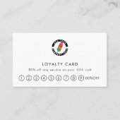 Modern Logo Eenvoudig bedrijf Klantenkaartje (Voorkant)