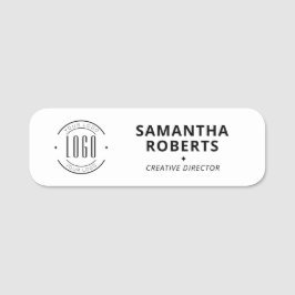 Modern logo eenvoudig personeel magnetische veilig naamplaatje