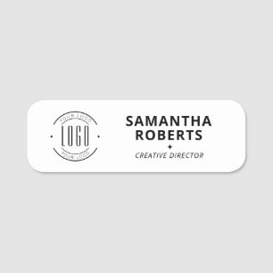 Modern logo eenvoudig personeel magnetische veilig naamplaatje