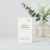 Modern Logo Elegant Minimalistisch Professioneel Visitekaartje (Staand voorkant)