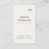 Modern Logo Elegant Minimalistisch Professioneel Visitekaartje (Voorkant)