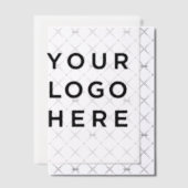 Modern logo en tekst op maat vellum uitnodigingen (Offset (Uitnodiging))