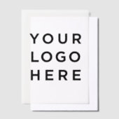 Modern logo en tekst op maat vellum uitnodigingen (Offset)