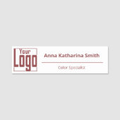 Modern Logo Expertise Classic Naam Tag (Voorkant)