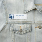 Modern Logo Expertise Classic Wit Blauw Naamplaatje (In situ)