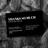 Modern Logo flat bedankt Visitekaartje