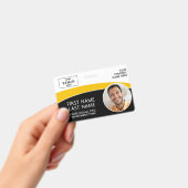 Modern Logo Foto ID Barcode Personeelsnaam Badge (Handheld)