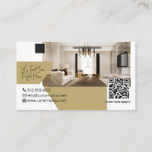 Modern Logo Foto Makelaar Makelaar Vastgoed Agent Visitekaartje (Achterkant)