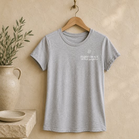 Modern Logo Fotograaf Script Zakelijk Tri-Blend Shirt
