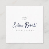 modern logo fotograaf visitekaartje (Voorkant)