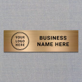 Modern Logo Gold Company Naamplaatje