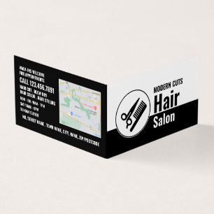 Modern Logo, Hair Stylist, Hair Salon Loyalty Visitekaartje