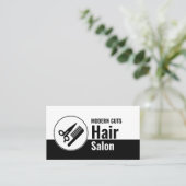 Modern Logo, Hair Stylist, Hair Salon Visitekaartje (Staand voorkant)
