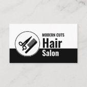 Modern Logo, Hair Stylist, Hair Salon Visitekaartje (Voorkant)