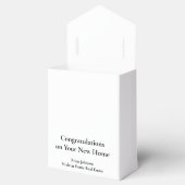 Modern Logo Huis Voor Huisverwarming Van Vastgoedb Bedankdoosjes (Geopend)