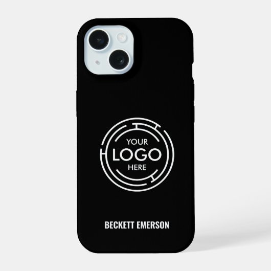 Modern Logo iPhone 15 Case (Achterkant)